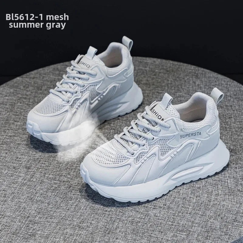 Women's Summer 2024 New Style Casual Agan Shoes With Thick Bottom And Internal Heel EVA Sole Breathable Online Popular Shoes