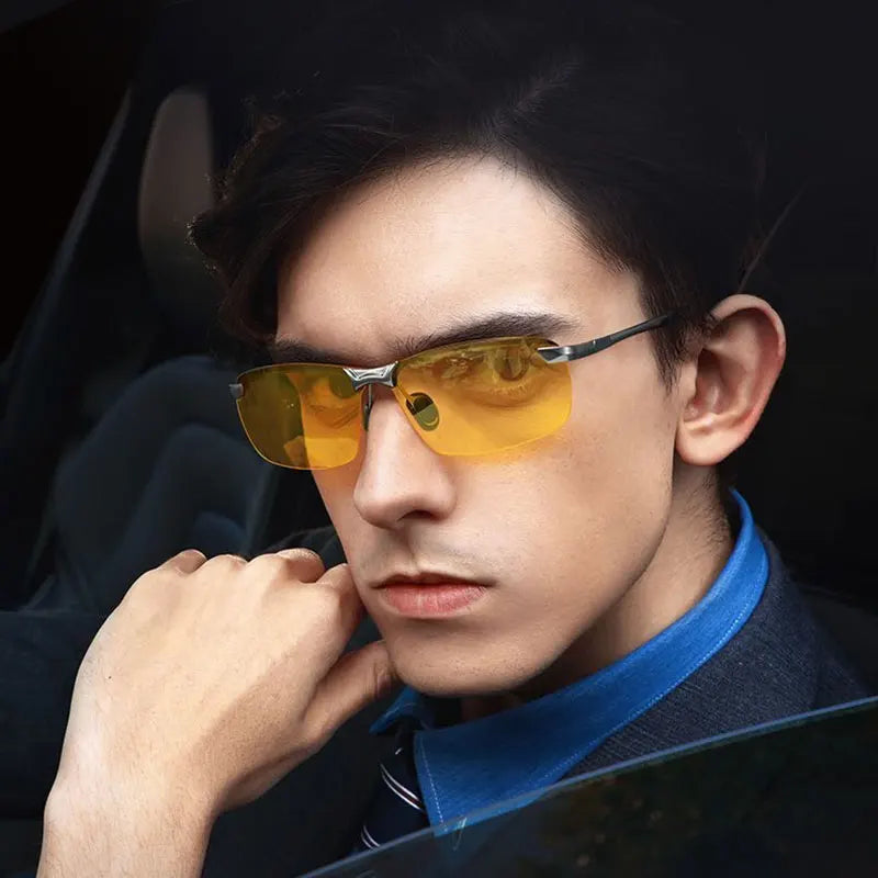 Night Driving Glasses Anti Glare Polarized HD Night Vision Glasses Fashion Driving Cycling Night Vision Glasses for Men Women