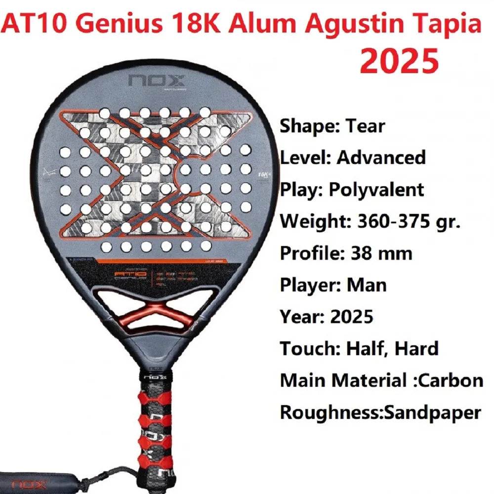 Nox 3K 12K 18K Tennis Paddle Racket,Portable Bag Included,Perfect Gift for Christmas Birthday Holidays,Professional Skill Level
