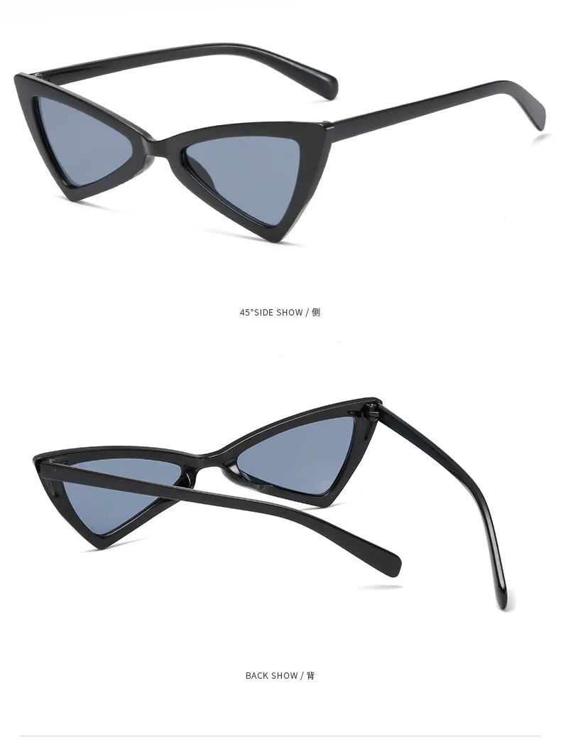 Car Driver Goggles Fashion Cute Sexy Ladies Cat Eye Sunglasses Women Vintage Retro Small Triangular Female Glasses UV Protection