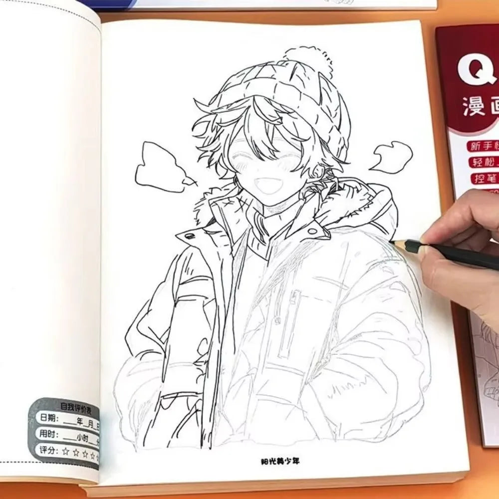 Cartoon Character Copy Anime Drawing Copy Books Material Painting Painting Exercise Book Comics Tutorial Books