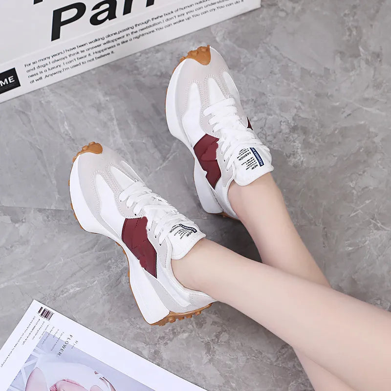 Little Waist Dad Shoes Women 2026 Spring/summer New Item Internet Famous Thick Soled Student Casual Breathable Sports Shoes - Free Item Weekend (50% off).