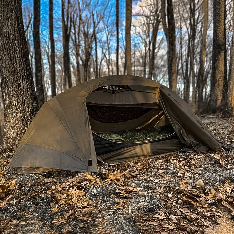 Tent Folding Bed Sunshade Tourism Outdoor Camping Hiking Mountaineering Outdoor Camping Single Tactical Tent Rainproof Boat