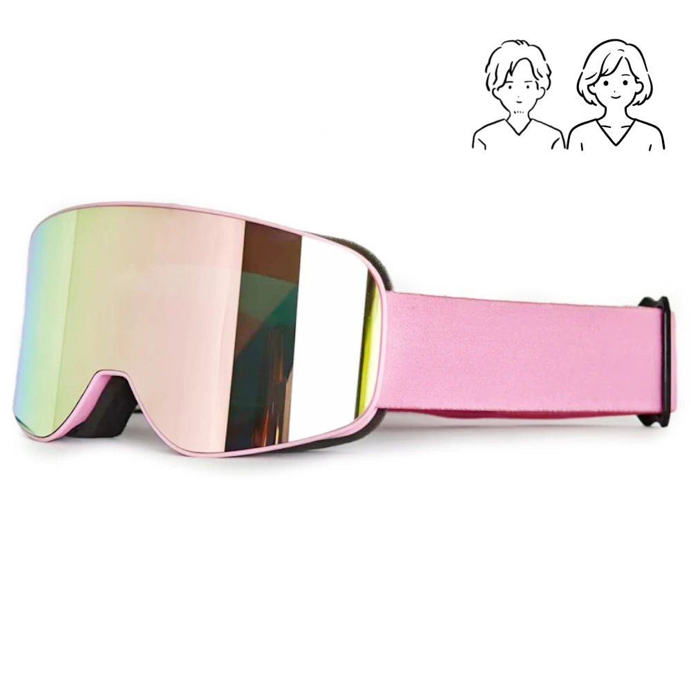 Fashion Adult Ski Goggles HD Lenses Skiing Glasses All Day Wear Snow Mountain Sports Snowmobile Snowboard Accessories