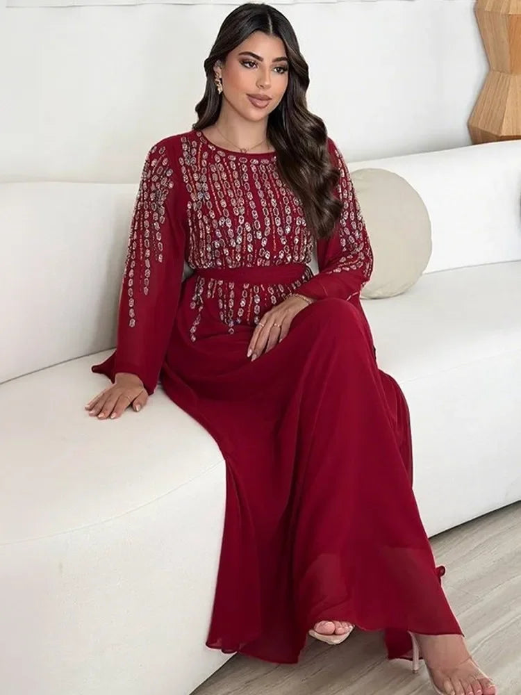 African Dresses For Women Muslim Fashion Abayas Boubou Dashiki Ankara Outfits Evening Gown Dubai Kaftan Abaya Robe Marocaine