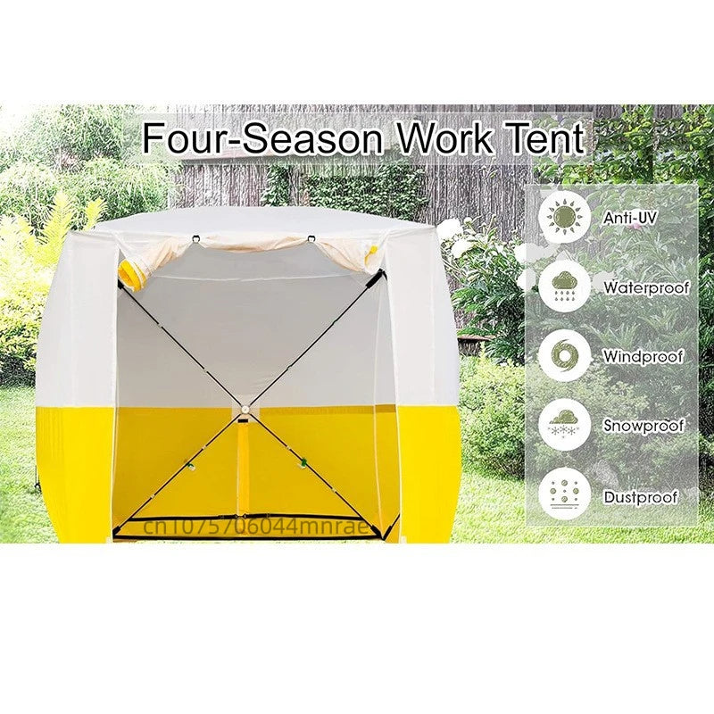 Outdoor Tent, Portable Rainproof and Sunscreen Multi Functional Tent for Camping and Picnicking, Outdoor Camping Equipment