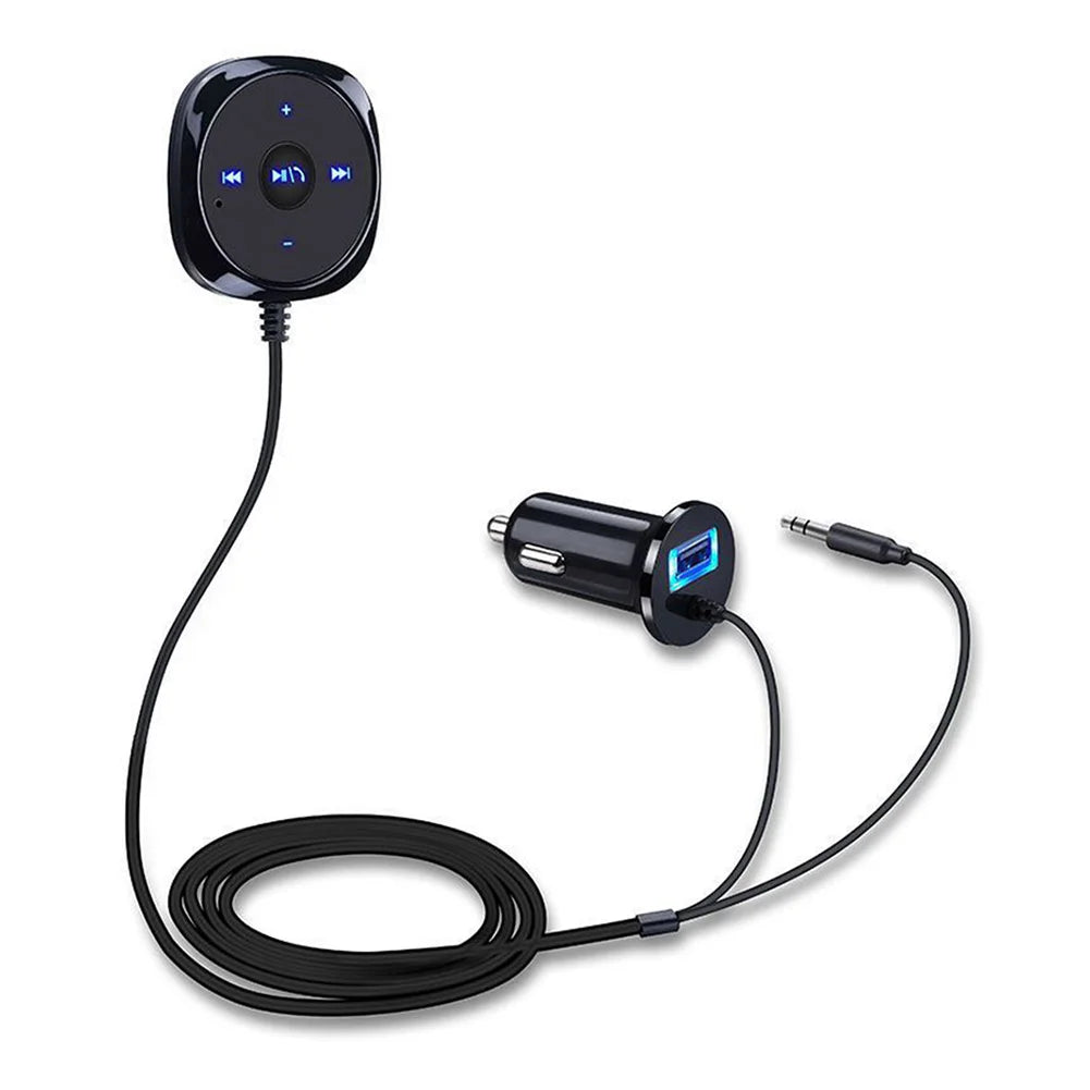 Car Bluetooth-compatible Audio Receiver 3.5mm AUX Wireless Music Receiver Adapter for Car Stereo with AUX IN Auto Accessories