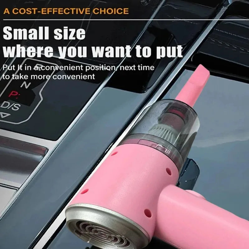 Your Car's Secret Weapon. Portable Mini Vac Cleaner Reaches Every Crevice - No Cord, No Mess.