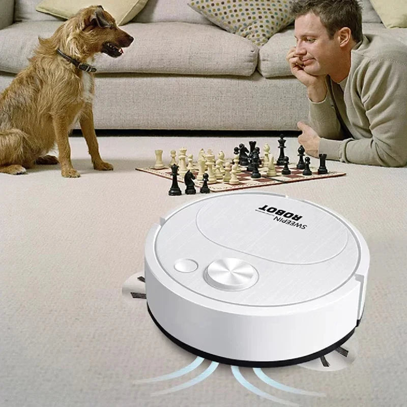 2026 NEW USB Sweeping Robot Vacuum Cleaner Mopping 3 In 1 Smart Wireless 1500Pa Dragging Cleaning Sweep Floor For Home Office