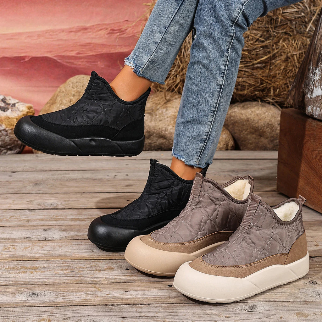 Women's cotton shoes for winter 2025 casual fashion versatile warm slip-resistant wear-resistant sole free shipping shoes for