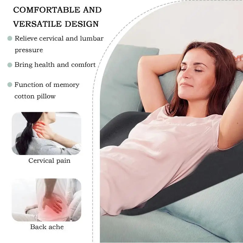 Bed Wedge Pillow for Sleeping Ergonomic Non-Slip Wedge Pillow Multifunctional Comfort Cushion for Reading Soft Ankle Supportive