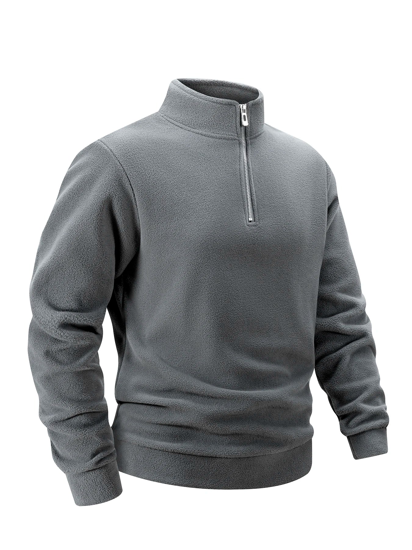 Spring Autumn Men's Fleece Jackets Fashion Men Stand Collar Zipper Pullover Men Soft Shell Outdoor Warm Sweatshirt Clothing