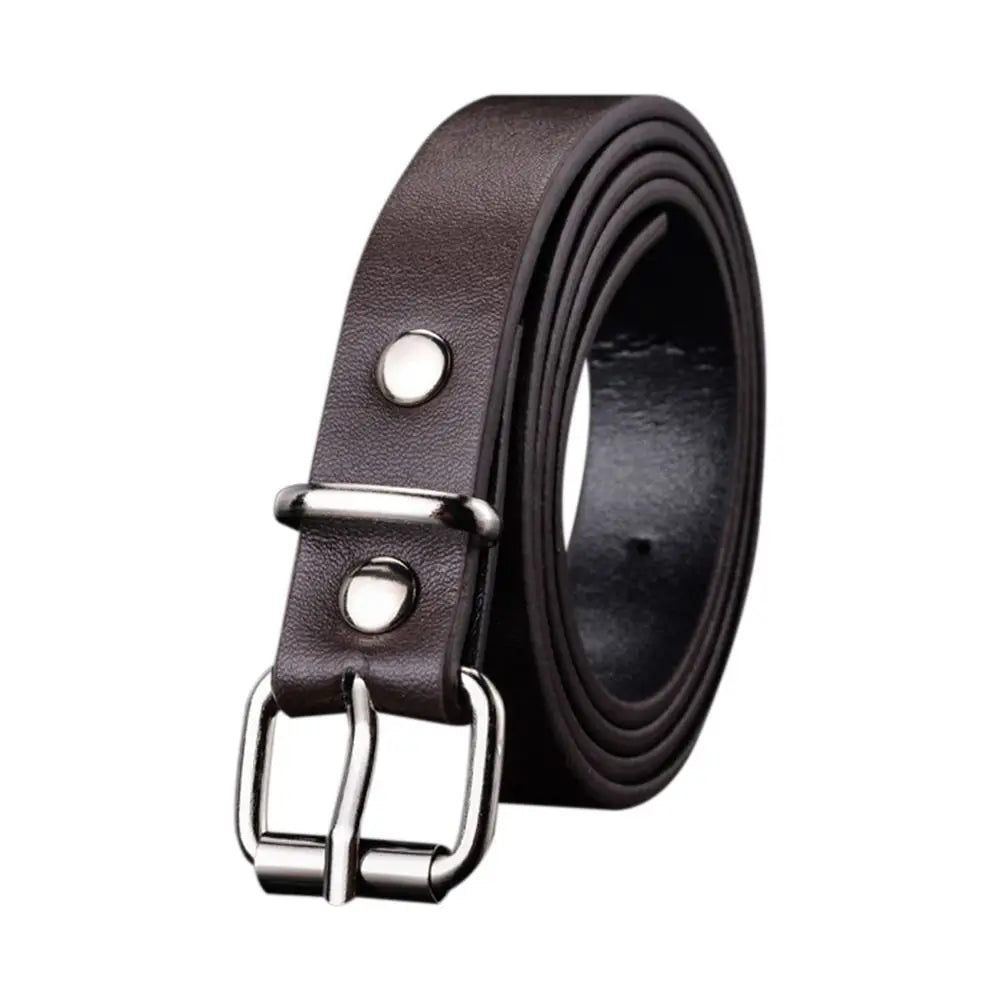 Boys Girls Luxury Design Vintage Retro Pin Buckle Waistband Trouser Dress Belts Children Leather Belt Thin Waist Strap