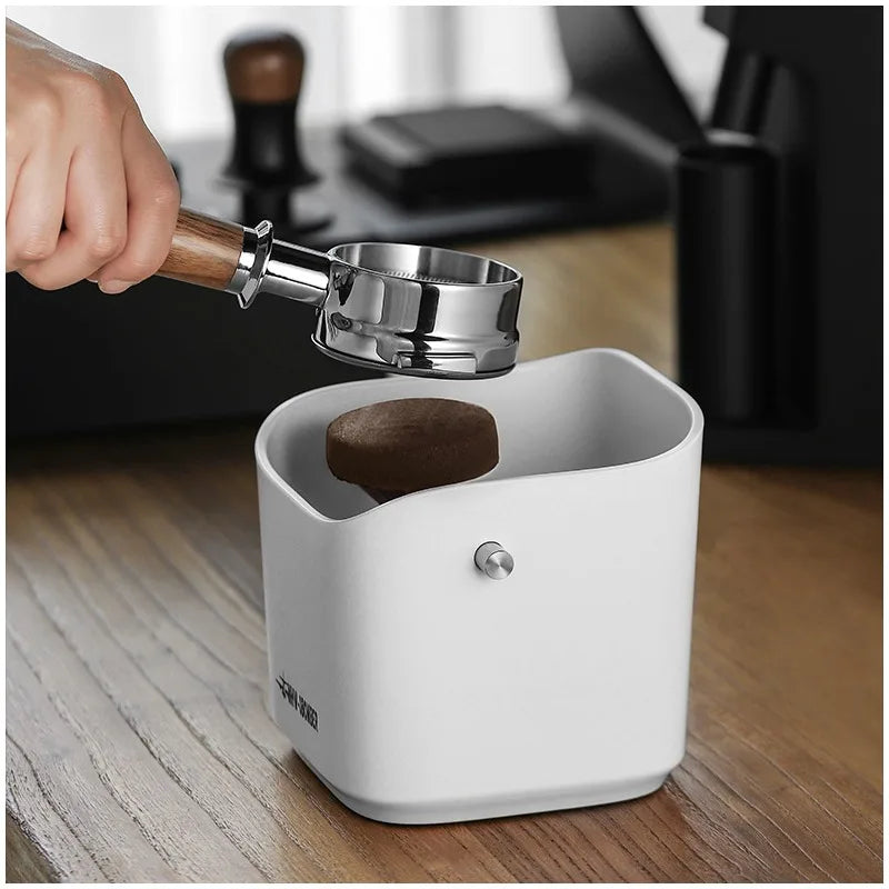 MHW-3BOMBER Small Square Coffee Grounds Bucket Home Bar Espresso Machine Waste Powder Grounds Knocking Grounds Box