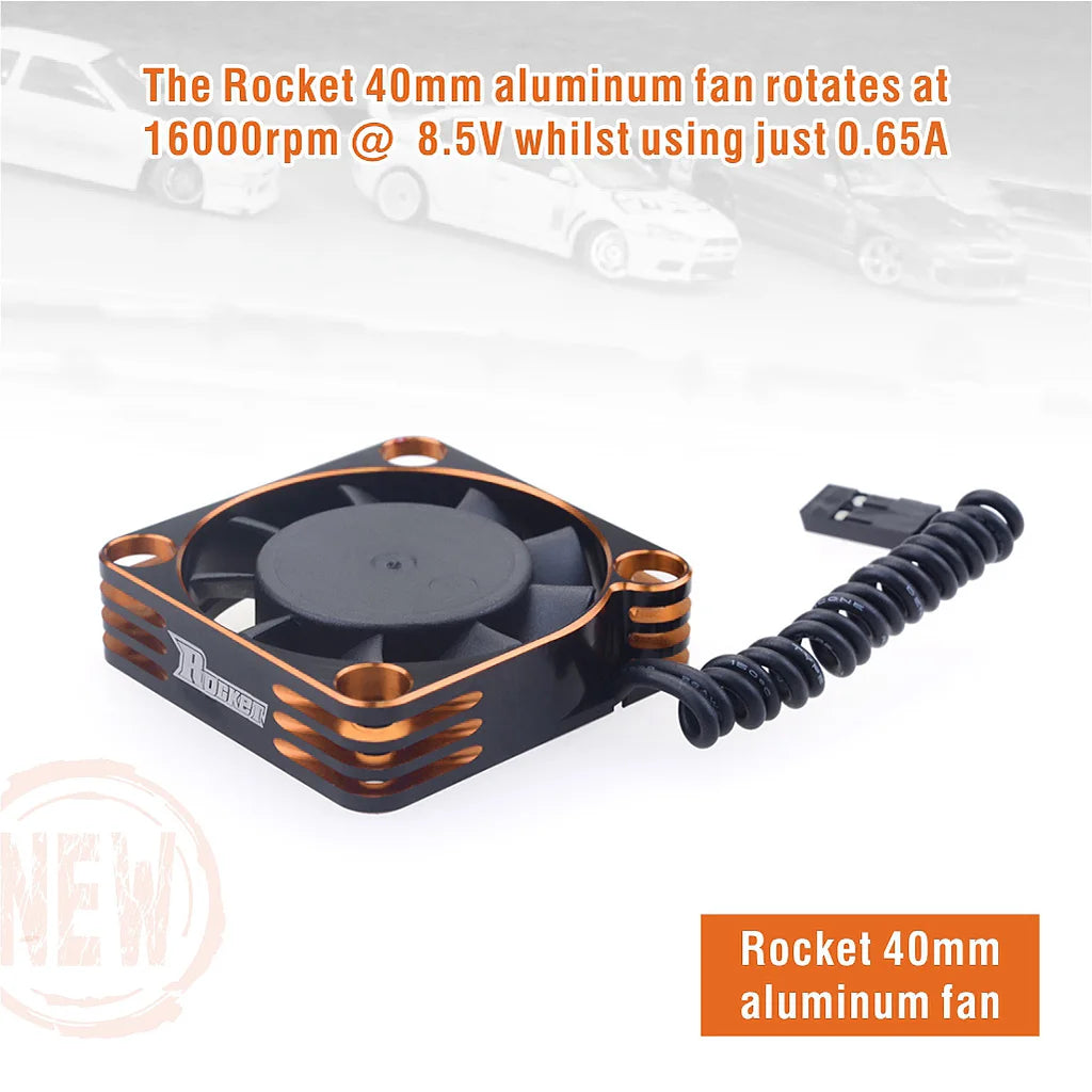 Rocket RC Fan 25mm 30mm 35mm 40mm 50mm SURPASS HOBBY Heat Dissipation Cooling Fan for For 1/10 1/8 Brushless Motor RC Car Part.