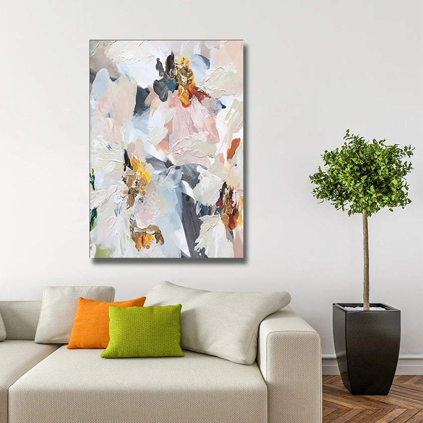 Abstract Oil Painting 100% Hand Painted Oil Paintings Wall Art Canvas Abstract Artwork Carving Art For Hotel Living Room Decor