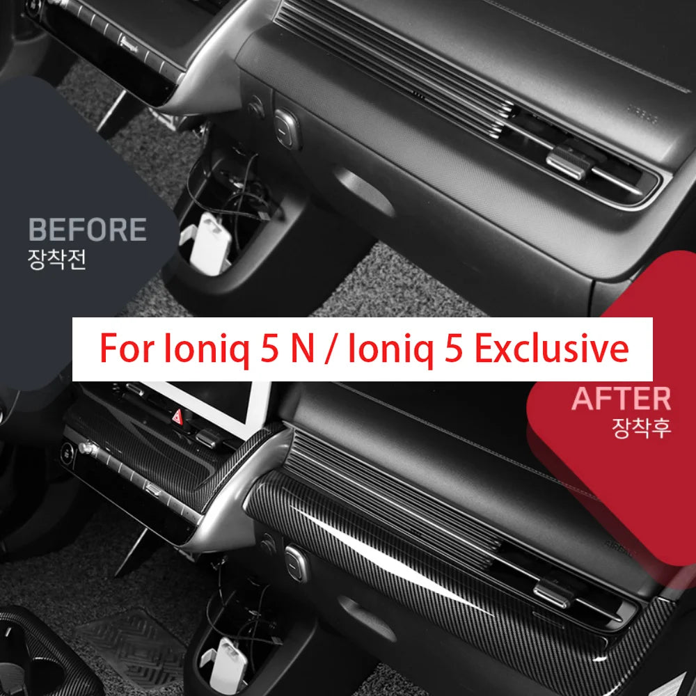 Auto Interior Trim Dashboard Trim Panel High-Performance Upgrade Kit For Hyundai IONIQ 5 / IONIQ 5 N 2022-2025 Left-hand Drive