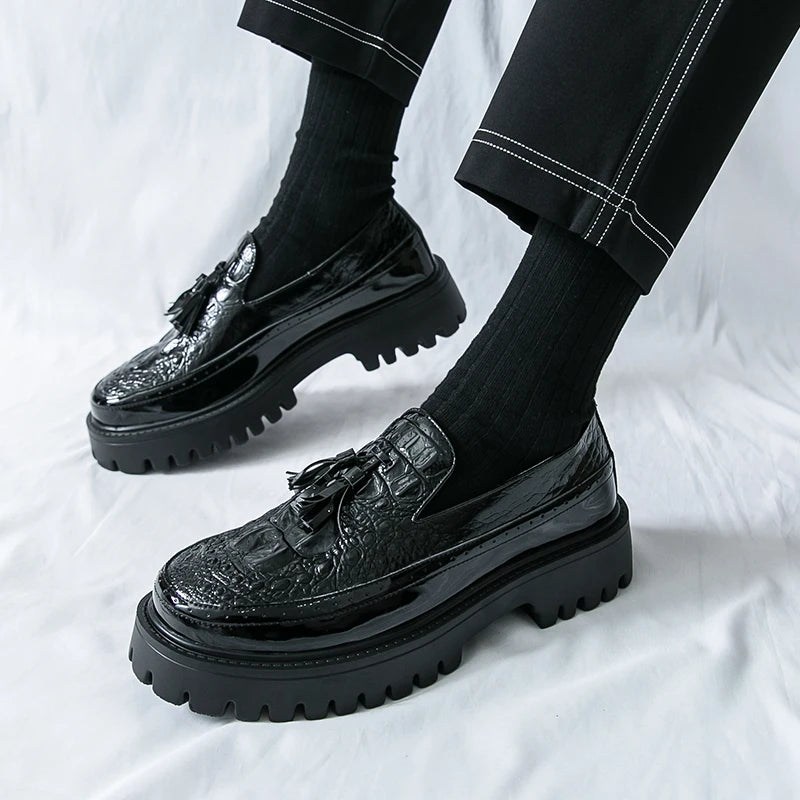 Mens Loafers Shoes Slip on Dress Shoes for Men Patent Leather  Business Casual Driving Prom Party Wedding Comfortabl Shoes