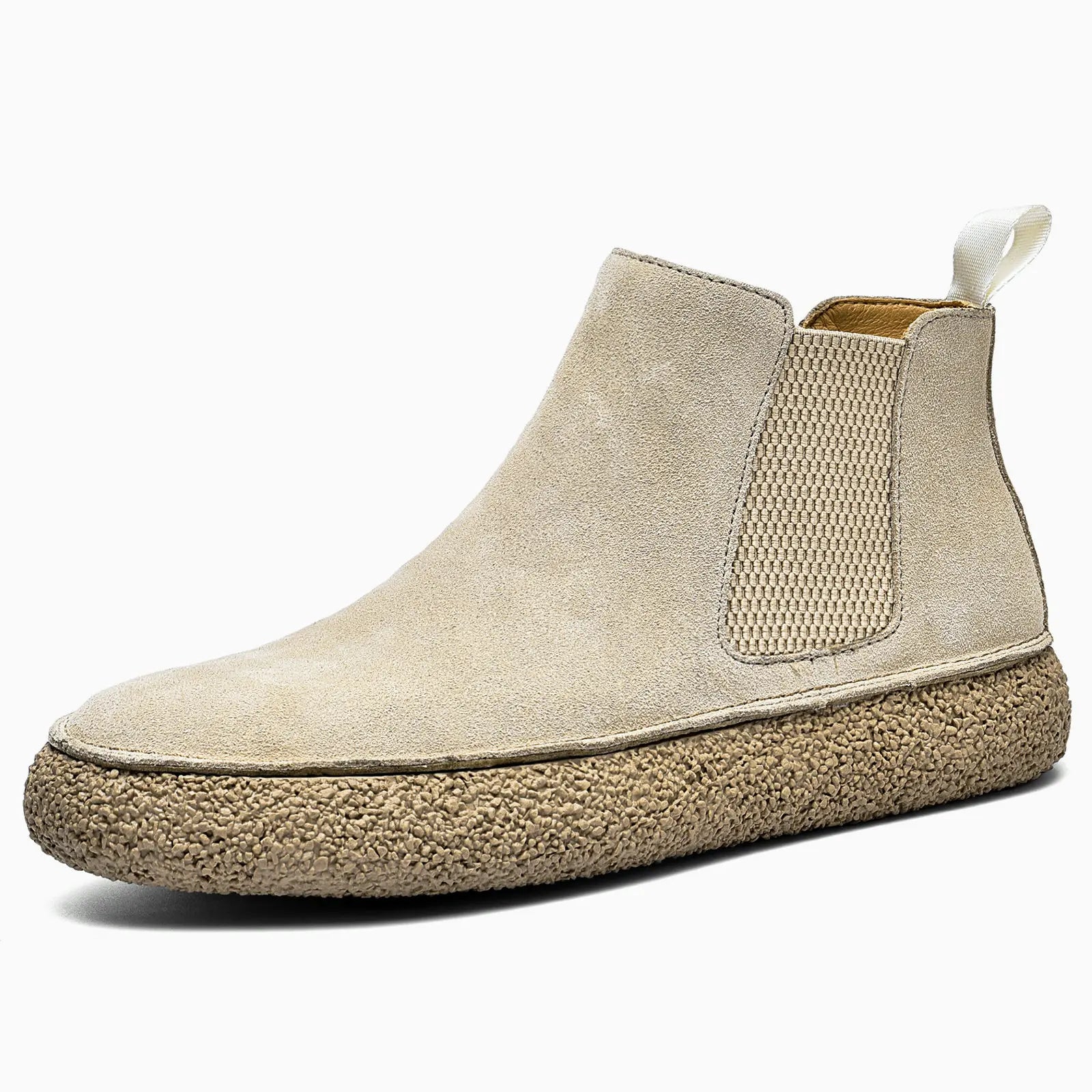 British Men Cow Suede Genuine Leather Casual Shoes Autumn New Comfortable Solid Flat Driving Shoes Man Ankle Boots Oxfords Shoes