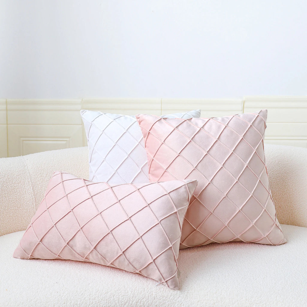 Geometric Cushion Cover Velvet Pillow  Living Room Decoration Pillows for Sofa Home Decor Polyester Blend 45x45cm Pillowcase