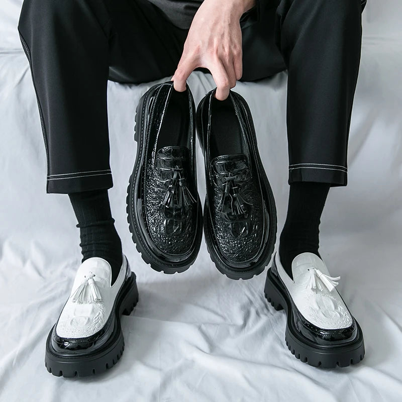 Mens Loafers Shoes Slip on Dress Shoes for Men Patent Leather  Business Casual Driving Prom Party Wedding Comfortabl Shoes