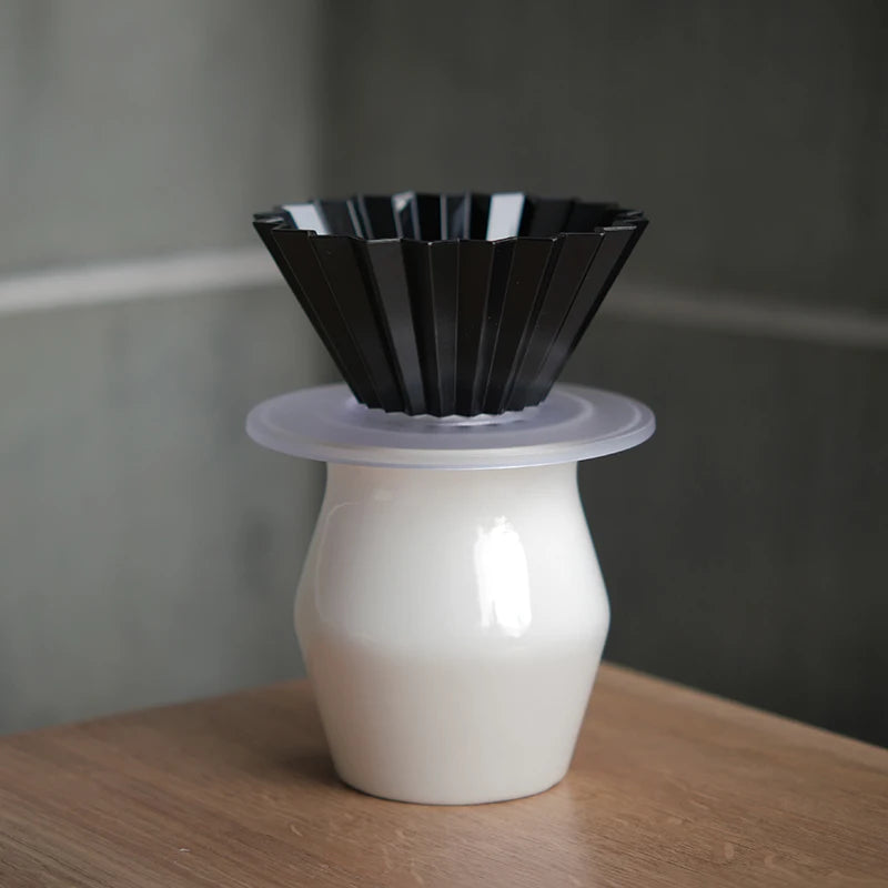 Designed Hand-Poured Ceramic Coffee Tasting Cup Sensory Flavor Sharing Coffee Filter Cup Set American Style Freshness