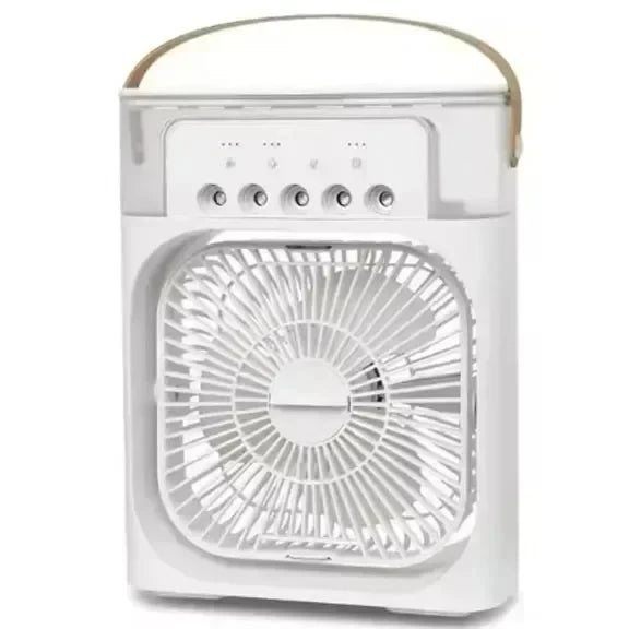 3 In 1 Portable Air Adjustment Humidifier Fan AIr Conditioner Household Small Air Cooler LED Night Lights Home Office Fans