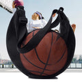 Sports Storage Bag with Zip Closure and Mesh Pocket for Easy Ball Carrying