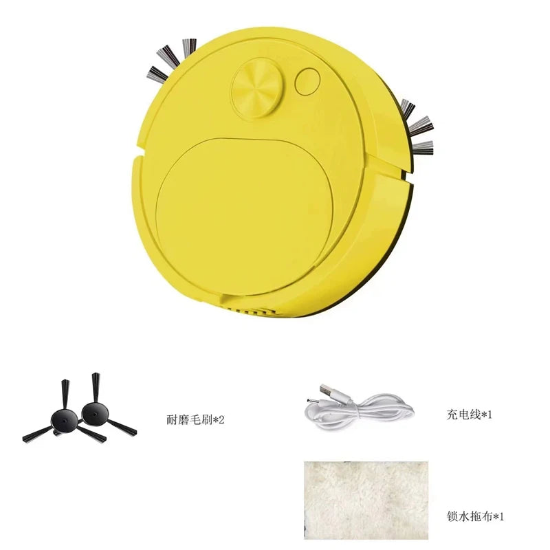 2026 NEW USB Sweeping Robot Vacuum Cleaner Mopping 3 In 1 Smart Wireless 1500Pa Dragging Cleaning Sweep Floor For Home Office