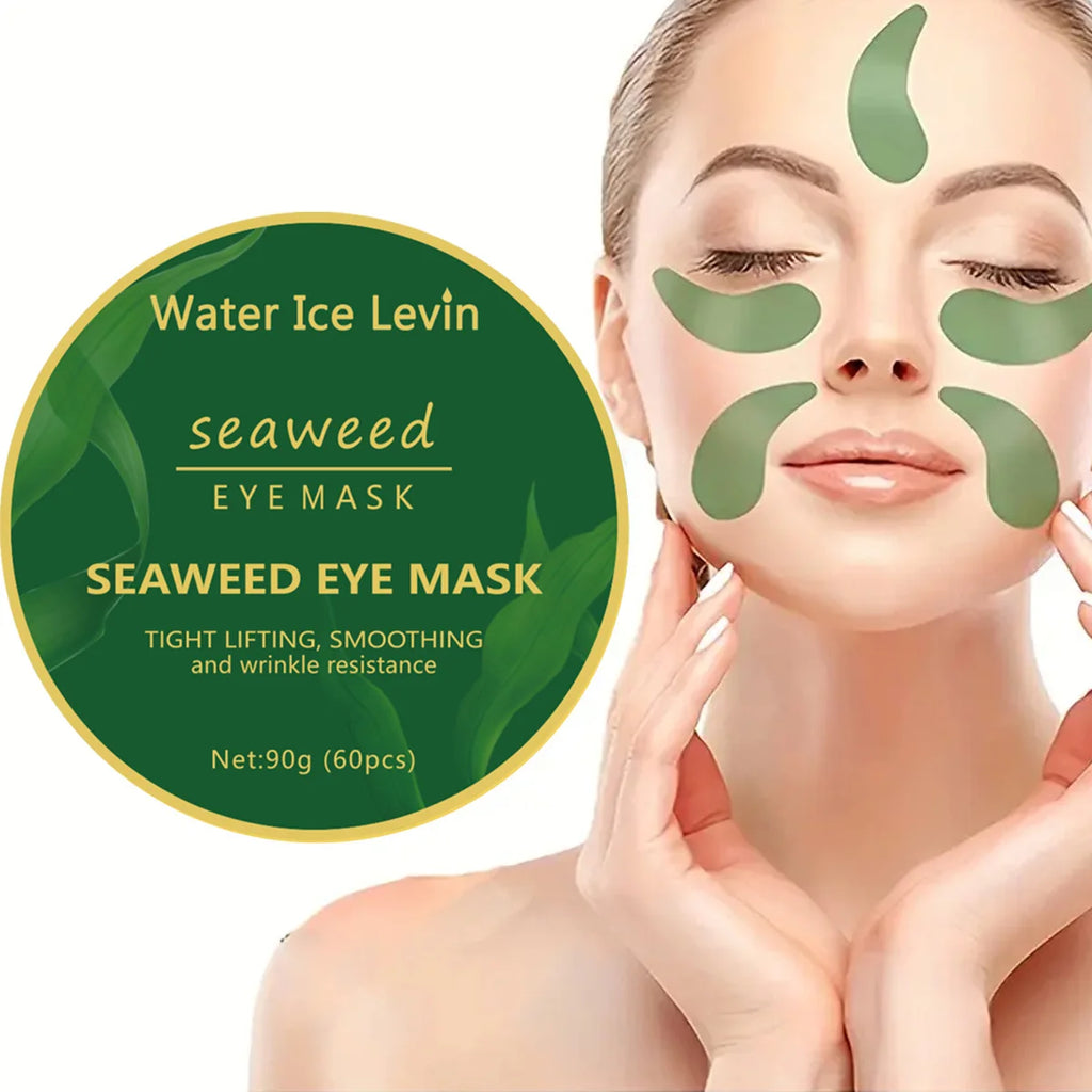 Seaweed Eye Mask, Selected Large-Leaf Seaweed Essence, Deeply Moisturizes and Makes Skin Around the Eyes Look Slimmer, Suitable for Men and Women, New Year Gifts, Holiday Gifts