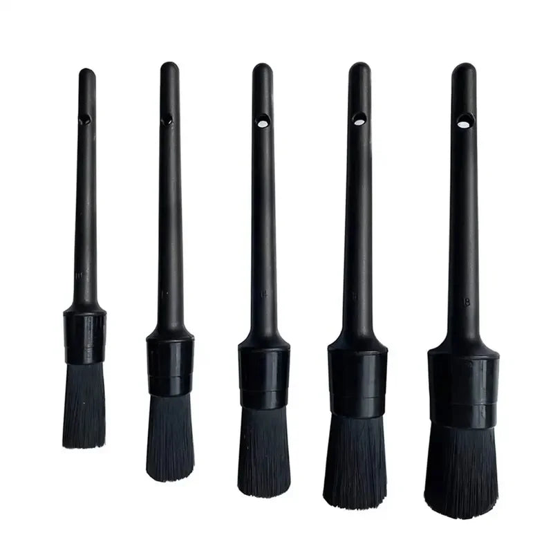 1/5x Car Detailing Cleaning Brushes Soft Detail Brush Wheel Cleaner Auto Dust Removal Brush Car Interior Exterior Accessories