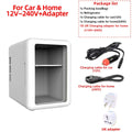 12V/220V 4L Small Refrigerator Mini Car Home Dual-use Refrigeration Cosmetics Refrigeration Heat Adjustable For Camping Travel