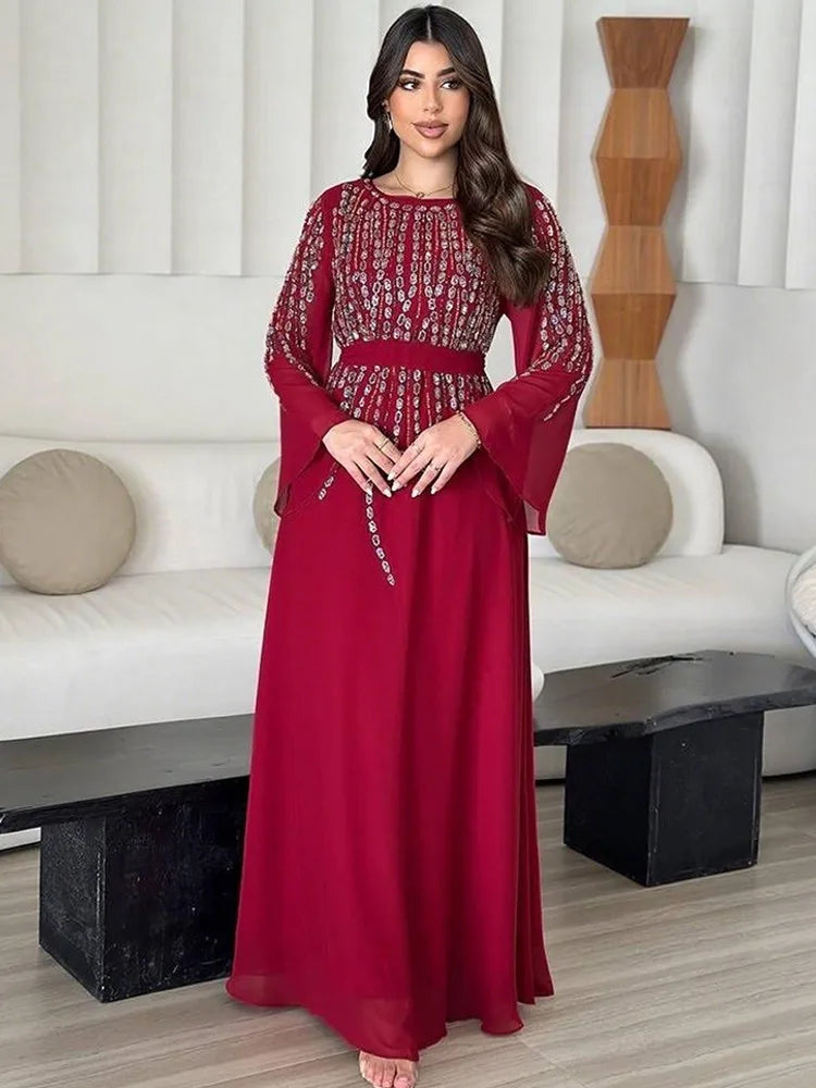 African Dresses For Women Muslim Fashion Abayas Boubou Dashiki Ankara Outfits Evening Gown Dubai Kaftan Abaya Robe Marocaine