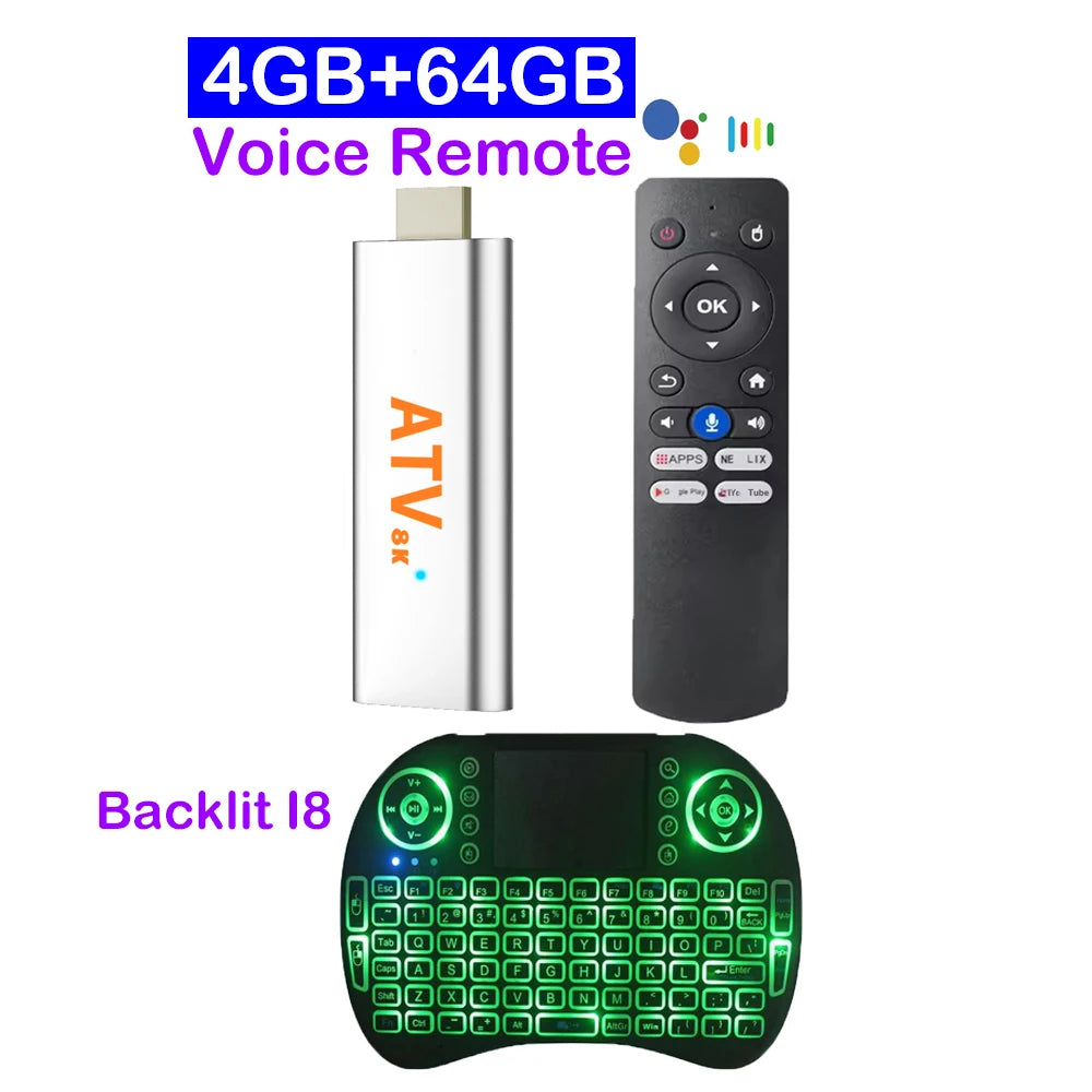 Smart TV Stick Q15 Bluetooth 6.0 Android 16 Streaming Media Player Allwinner H313 Wifi 5G 8K Video 4K HDR10 Netflix Set Top Box