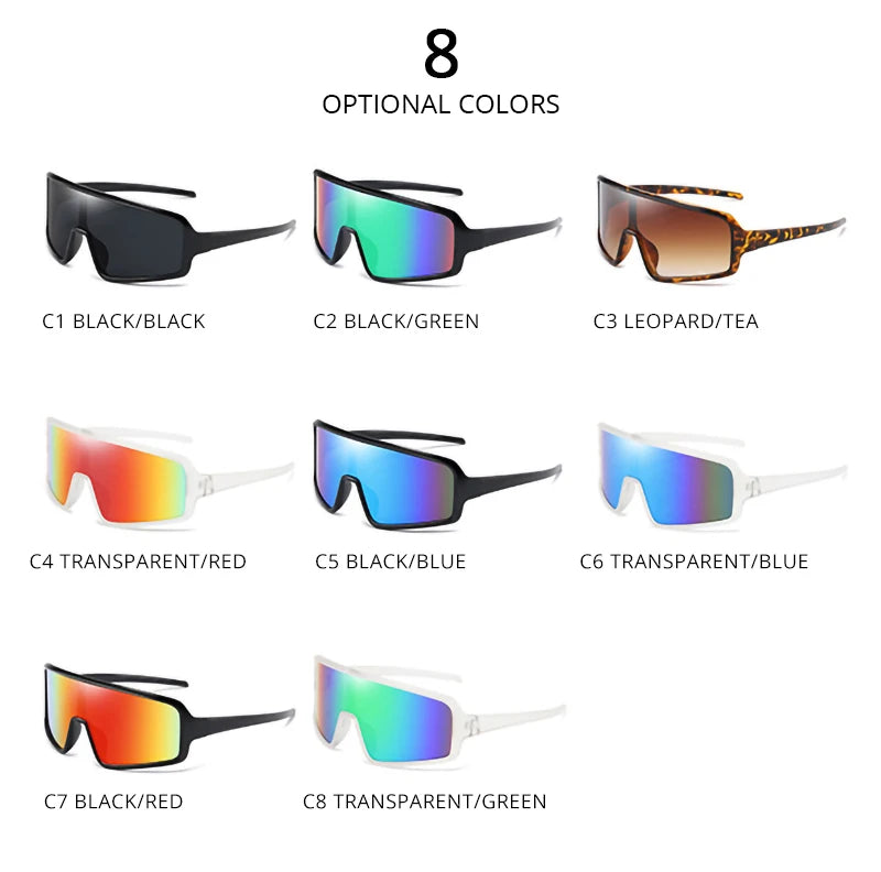 Fashion Big Sport Sunglasses Men Women Brand Designer Oversized Sun Glasses Unisex Luxury Driving Hiking Cycling Goggle Shades