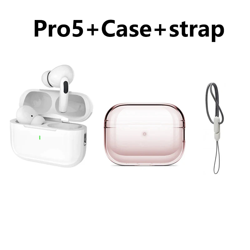 Wireless Earphones Pro 5 TWS Max Bluetooth Sport Earbuds  In Ear Noise Cancelling Headset For iPhone Android Headphone - Free Item