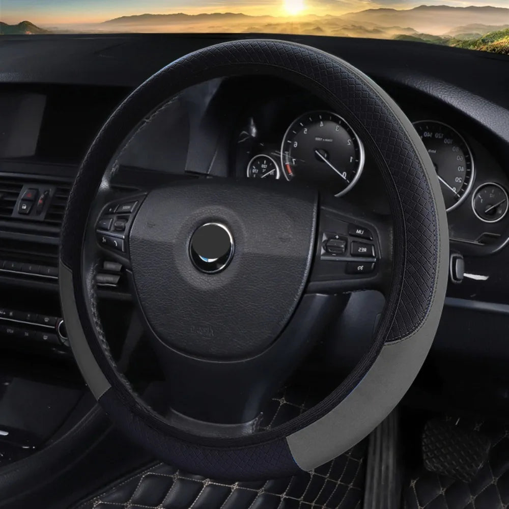 All Season Ultra Thin Steering Wheel Cover Anti Slip Breathable Automotive Interior Accessories - Free Item.