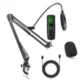 Podcast Equipment Bundle BM-800 Recording Studio Package with Voice Changer Live Sound Card-Audio Interface for Laptop Computer