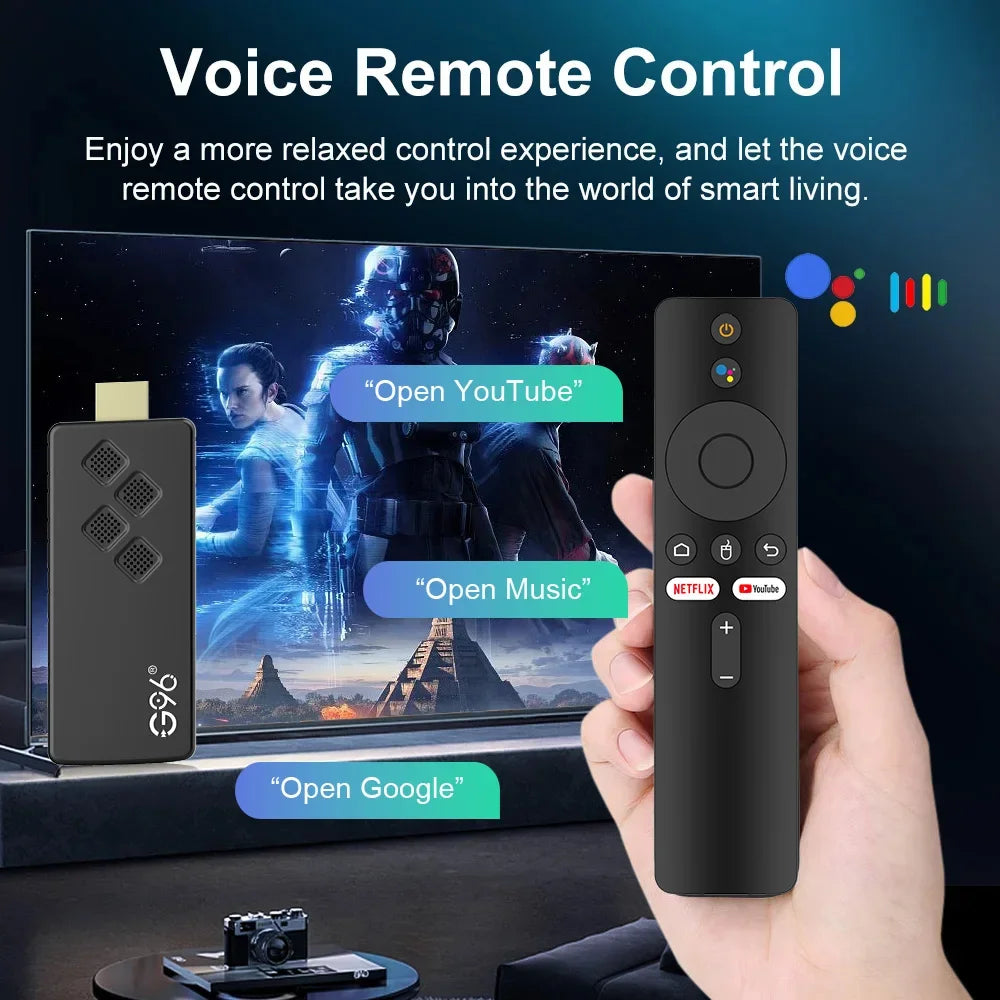 New Smart TV Stick Q2 High-performance Android 14.0 4K Ultra HD Dual Wifi 6 Bluetooth 5.0 Multi Language Streaming Media Player