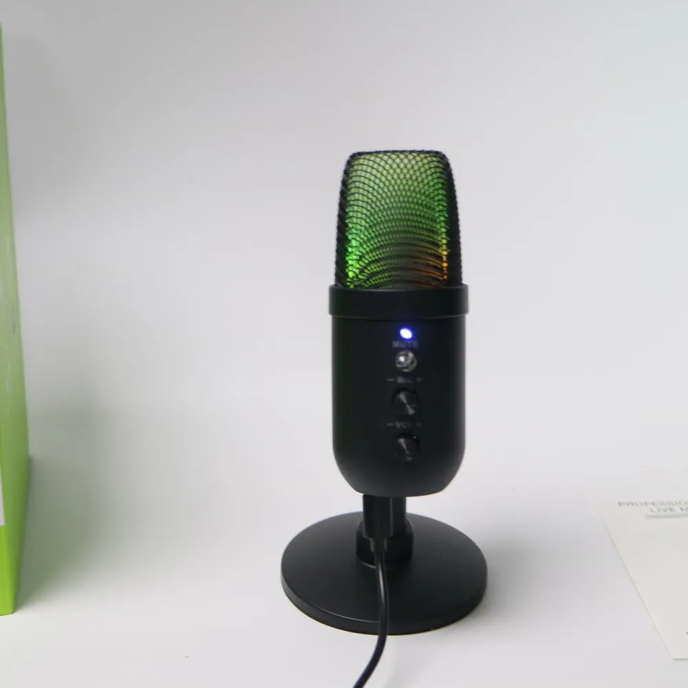Professional USB Streaming Podcast PC Microphone Studio Cardioid Condenser Mic For Recording YouTube Singing Network Live