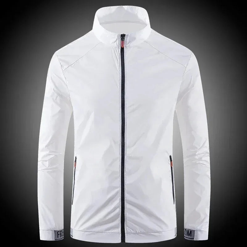 Summer Thin Sunscreen Coats Men's Breathable Sports Waterproof Jacket Men UV Protection Jackets Outdoor Fishing Skin Clothing
