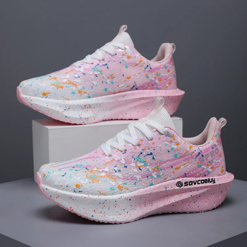 Men's Sneakers Trend Walking Speciality Carbon Board Marathon Sports Shoes Male Running Athletic Nonskid Sneakers﻿ For Women
