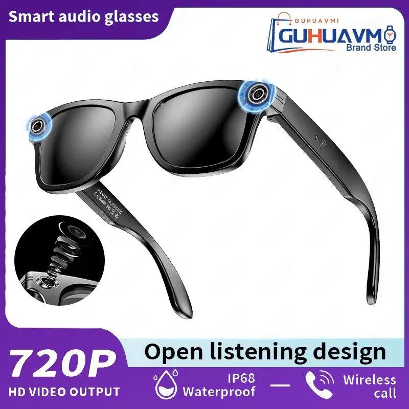 4GB Smart AI Glasses 800W pixel AI Shooting Camera HD Photo Video Voice Call Translation IP67 Waterproof Bluetooth Glasses 2025