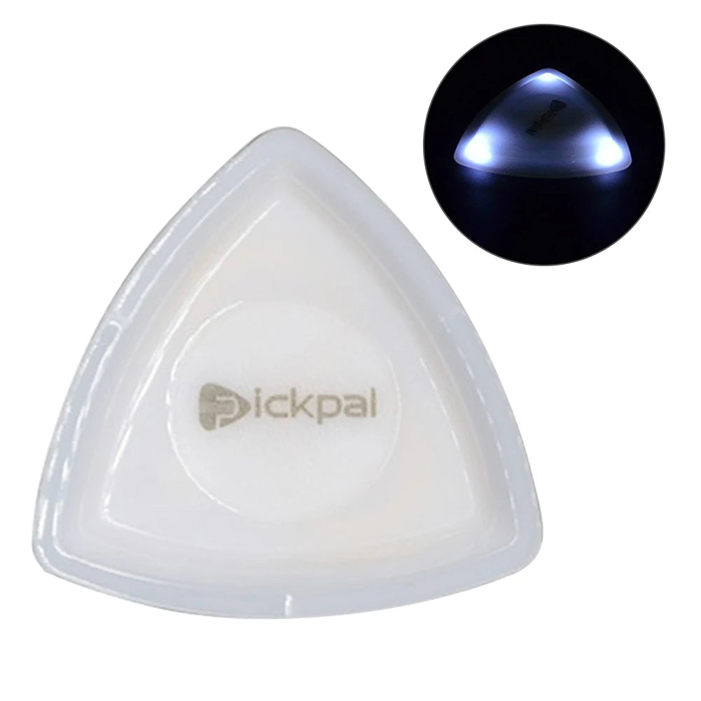 Guitar Picks Medium Picks Non-slip Guitar Picks Jazz Plectrum with High-Sensitivity LED Light Stringed Instrument Plectrum
