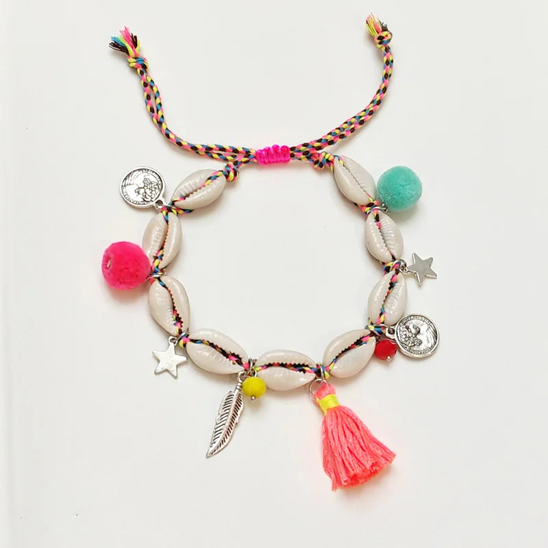 Anklets for Women Handmade Boho Jewelry Summer Beach Barefoot Sandals Bracelet anklet on the leg Female Ankle Strap - Free Item.