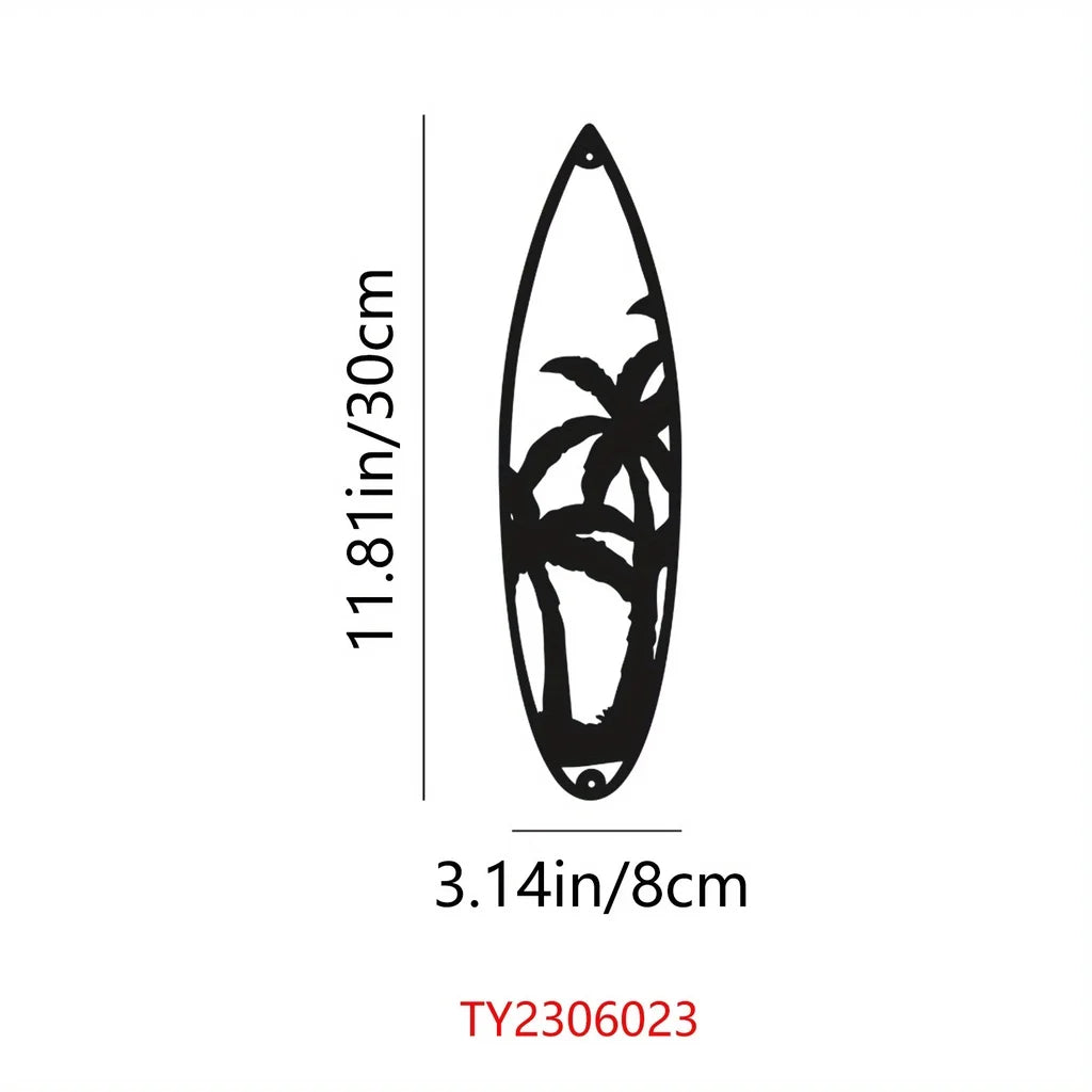 Decorative Leaves Metal Wall Art: Set of 2 for Home Wall Decor Black Metal Hanging Leaves Elegant Iron Art