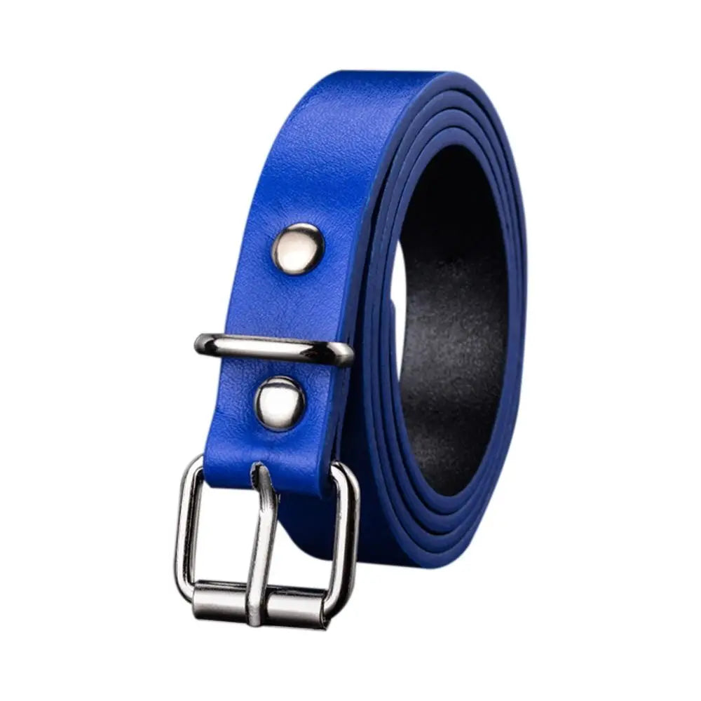 Boys Girls Luxury Design Vintage Retro Pin Buckle Waistband Trouser Dress Belts Children Leather Belt Thin Waist Strap