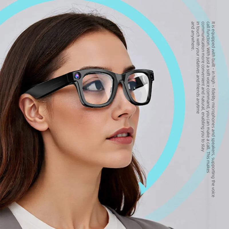 Lenovo AI G300 Smart Glasses 8MP HD Camera for Video Recording & Voice Call Multi-Function Translation Glasses with Anti-Blue