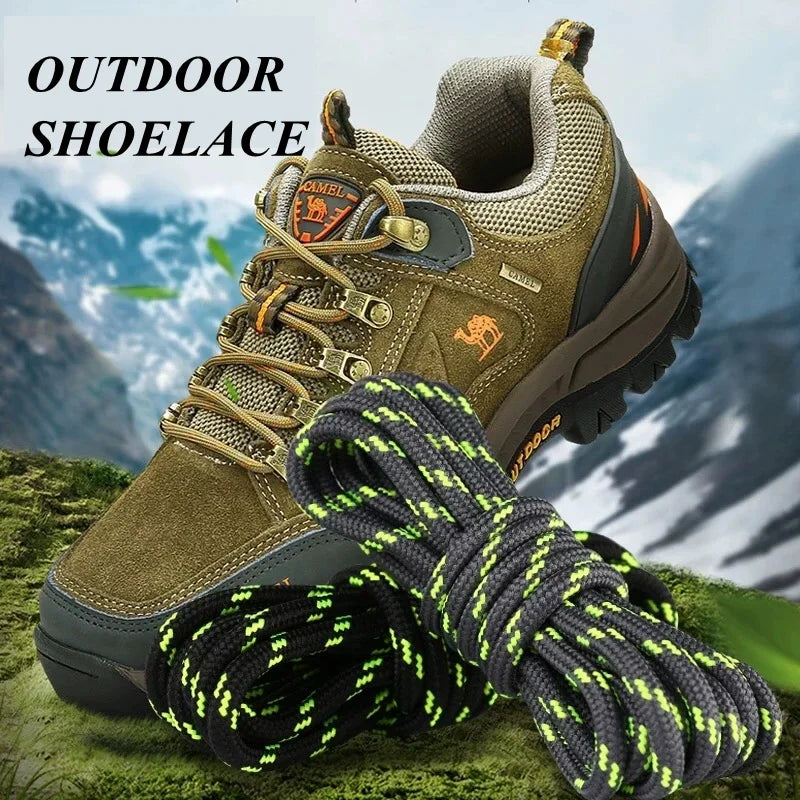 Bold Round Hiking Shoe laces Sneakers Shoelaces High Top Outdoor Walking Boot Laces Shoes Strings Diameter 0.5CM Shoelace 1Pair - Free Item