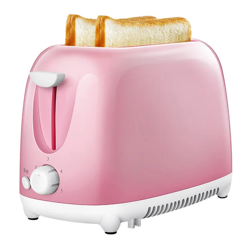 2025 NewAutomatic Bread Toaster Household Toaster 2 Slices Breakfast Toast Mini Bread Sandwich Machine